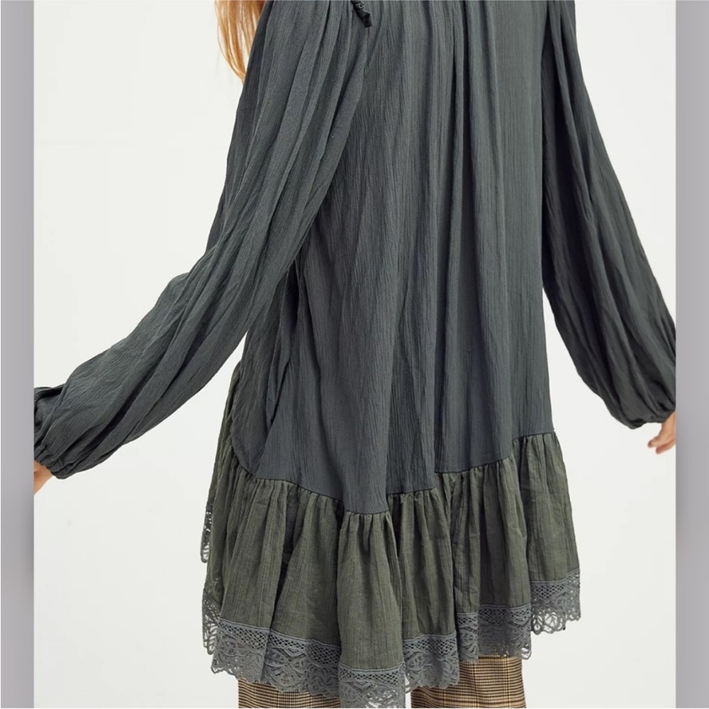 Free People Jeanette lace Victorian Ruffled tunic - Picture 3 of 7